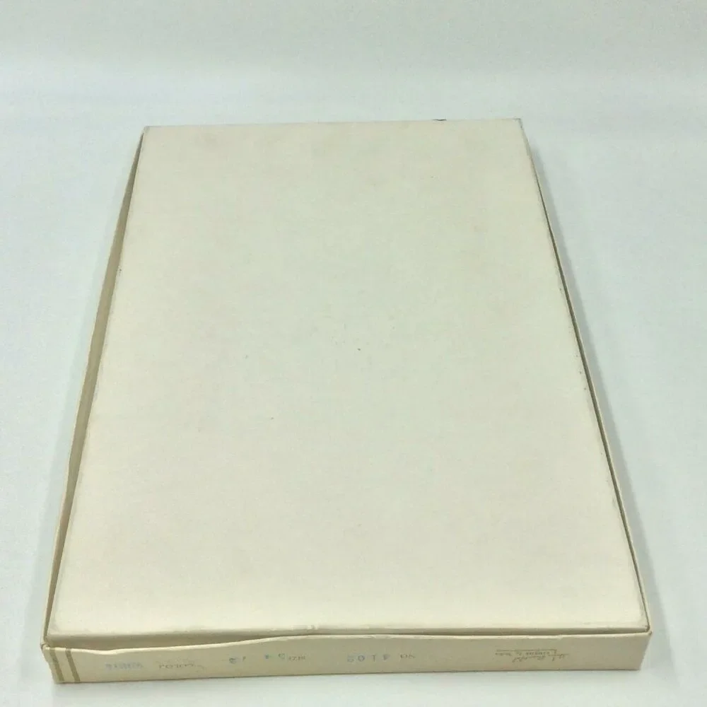 Vintage Home Beautiful Linen Vickie FMS Bros White Tablecloth 54x72 New